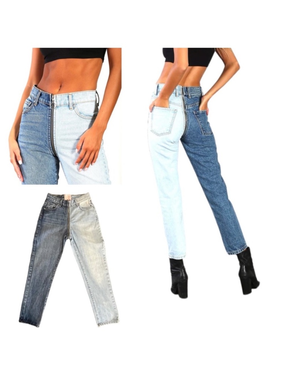 Revice Jeans Yin Yang crops in Tokyo Wash